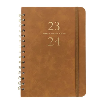 2023-2024 Офис графици, списъци за пазаруване за дома, Трайни, лесно управляем и лесен за носене на Университетския дневник, елегантна корица