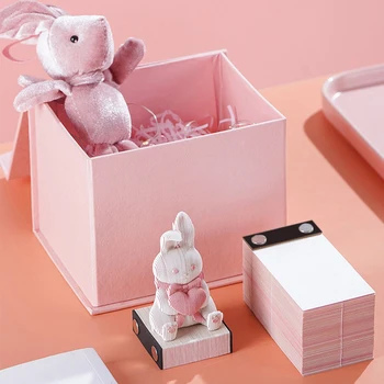 3D Бележник, Бележки за най-сладкото Кролике, Триизмерен Бележник със заек, на Хартиени бележки, Аксесоари за декориране на масата Kawaii