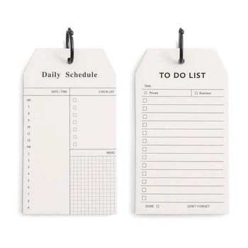 B36C Дневен Органайзер, Списък със задачи График Планер Хранене Листове За Подвързване Тел Дневен Календар със Собствените си Ръце Бележник Планер График