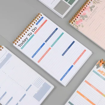 Дневник на макарата формат А5 с пълна английски Тайм-мениджмънт, списък със задачи, Календар, Ръководство за ефективност, записными книжками, офис аксесоари