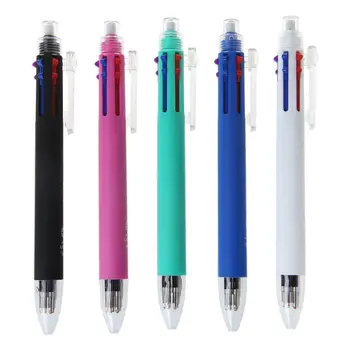 0,7 мм 5 цвята в един Прибиращи химикалки Механичен молив за гладко писане