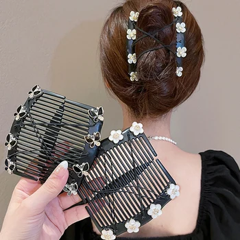 1 БР. Реколта креативна гребен за коса, Еластична въженият диск, шнола за коса, за жени, шапки, гребен за коса, шнола за коса, модни аксесоари за коса