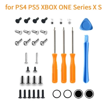 1 комплект Резервни Части, Подходящи За PS4 PS5 ONE Series X S Ремонт и Дръжки на Крестообразным Набор от Винтове T6T8 Инструмент За Ремонт на Дръжките