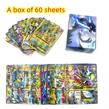 10-100шт Английски Mega EX Pokemon Cards Box Дисплей Pokemon Сиянието Cards Колекция от игри Booster Box Подарък за деца