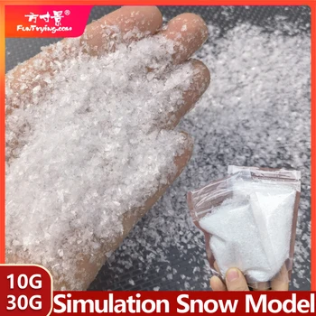 10 г / 30 г, Модел сняг за седене диорами, материал за производството на жп маркиране Материал за влака / жп-маркиране, Прахово маса