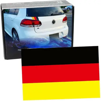 10x6 Инча Флаг на Германия Черно/Червено/Жълто Райе Стикер Стикер за Европа Немски Автомобили Външен Интериор