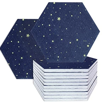 12 акустични панели Starry Sky Hexagon, звукоизоляционная уплътнението, звукопоглощающая панел за студийната акустична обработка