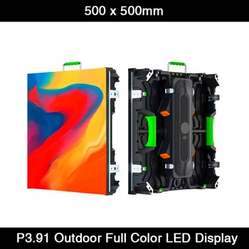 12 бр./лот Led дисплей за наемане на открито P3.91 Видеостена 500 * 500 мм Led панел