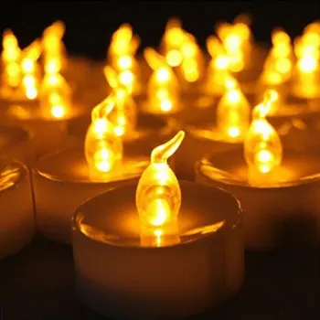 12ШТ Мини led свещи, благородна малка светеща свещ за сватба, Рожден Ден, Хелоуин, Коледа
