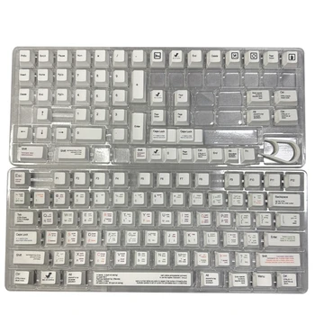 131 Клавиш/набор от Cherry Programmer Keycap Клавиш за сублимация коса PBT 6.25 U за механична клавиатура DZ60 GK61