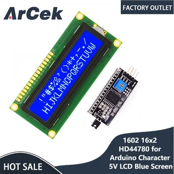 1602 16x2 HD44780 за Arduino Character 5V LCD Син Екран 1602A IIC/I2C Сериен PCF8574 Интерфейсен Адаптер Модул САМ KIT