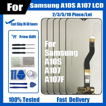 2/3/5/10 бр./лот За Samsung A10S A107F A107F/DS LCD Сензорен дисплей и Цифров Преобразувател В Събирането на Без /С рамка 100% Тестван