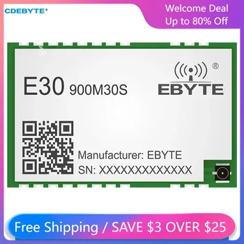 2 елемента Ebyte SI4463 Безжични Радиочестотни Модул Предавател и Приемник E30-900M30S 1 W 5,6 км SPI 868 Mhz 915 Mhz 30dBm Long Range Ин