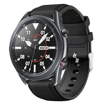 20 мм Силикон Каишка От естествена Кожа часовник Ticwatch E3 GTH E2 Каишка За часовник Huami Amazfit GTS 2 2Д GTS2 Mini Гривна