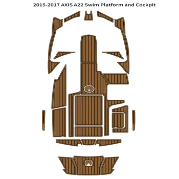 2015-2017 ОС A22 Плавательная Платформа Кокпит Подложка За лодки EVA Пяна на Палубата От Тиково Дърво Подложка За Пода в Основата на Самозалепващи SeaDek Gaterstep Style