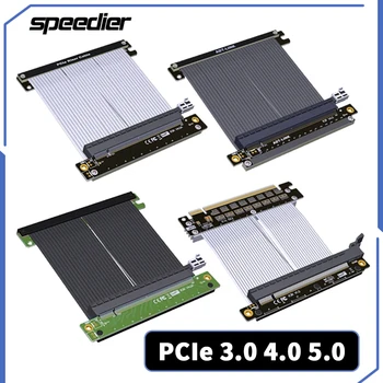 2023 Нов Удължител видео карта Странично PCI-E 3.0 4.0 5.0 X16 с Две Присъствие на Адаптери за RTX4090 RX6800xt A4 ITX Шаси