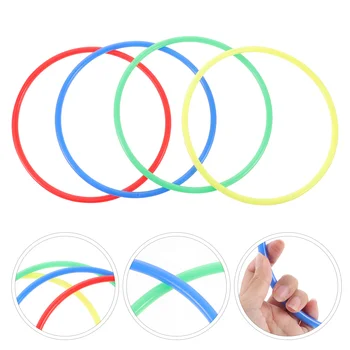 20pcs пластмасови кръгове, пръстени за игра на хвърляне, аксесоар за игра на хвърляне на открито