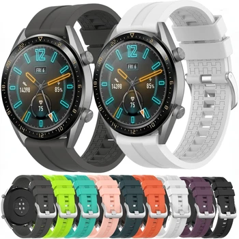 22 мм 20 мм Силикон каишка за Huawei Watch GT GT2 3 Pro 46 мм Спортен гривна за Samsung Galaxy Watch 5/Pro /4 / Classic / Active 2 Band