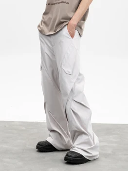 27-46 НОВА Мъжки Дамски дрехи 2023 година в оригинален стил Ямамото, двуслойни Широки панталони в гънки от двете страни, костюми за любителите на по-големи размери