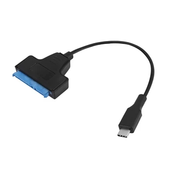 2X 10 Gbit/s Type C USB 3.1 SATA Iii HDD Ssd Кабел-адаптер за твърд диск 2,5-инчов SATA с Поддръжка на Usap Дължина 20 см