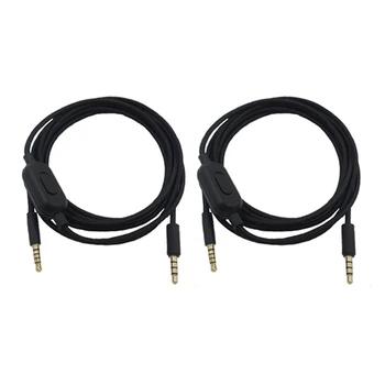 2X Кабел слушалки за Logitech G433 G233 GPRO X Универсална детска слушалки аудио кабел 2 м