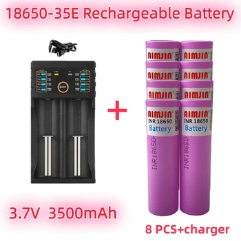 3,7 3500 mah 18650 Батерия за Samsung 35E INR 18650 20A Литиево-йонна батерия Подмяна на външната батерия + зарядно устройство