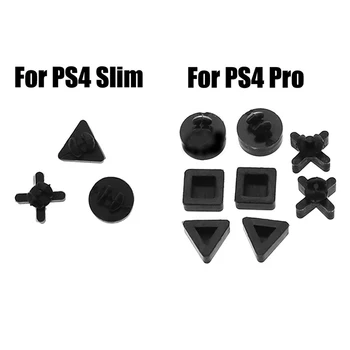 3/8 бр. Сменяеми Силиконови Долните Гумени Крачета Облицовка на Кутията За PS4 PS 4 Pro е Тънък Корпус на Конзолата Калъф Гумени Крачета на Кутията