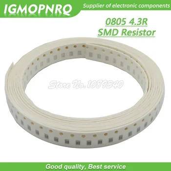300шт 0805 SMD Резистор 4,3 Ти, чип-резистор 1/8 W 4,3 R 4R3 Ти, 0805-4.3 R
