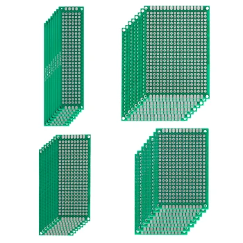 32 бр./лот 2x8 3x7 4x6 5x7 см Двупосочен комплект печатни платки, за любители на електроника САМ, широко използвани в областта на електрониката
