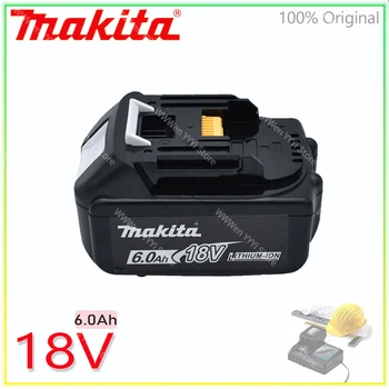 6000 ма Оригинална Литиево-Йонна Батерия 18V Makita, За подмяна на електрически инструменти Акумулаторна Makita USB Адаптер BL1860 BL1850