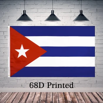 90x150 см Знаме на Република Куба, украса от полиестер, банер, гоблени, ФЛАГЛАНДИЯ