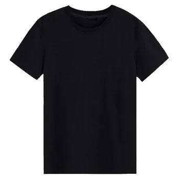 A3414 Тънка Мъжка тениска однотонная тениска Стандартна празна тениска на Черни и Бели тениски Най-Нови
