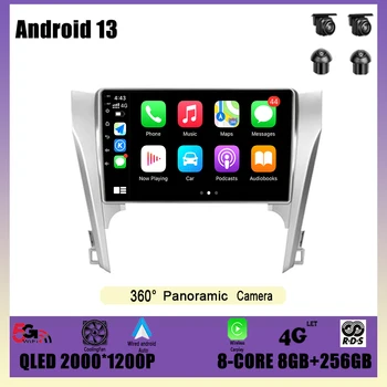 Android 13 GPS Навигация DSP Carplay WIFI + 4G Авто радио Мултимедиен плеър за Toyota Camry 7 XV 50 55 2011 - 2014