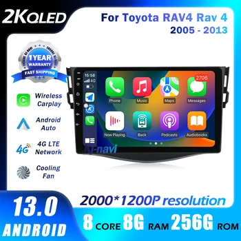 Android 13 Автомагнитола за Toyota RAV4 Рав 4 2005-2013 WIFI IPS Сензорен Екран 9 