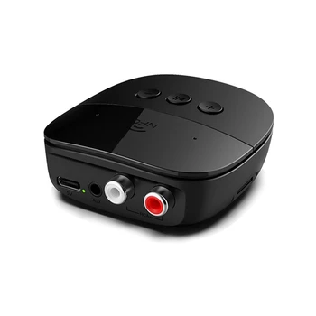Bluetooth 5.2 Авто аудиоадаптер AUX Приемник, 3,5 мм Безжични хендсфри Музикален аудиоадаптер за автомобилни говорители и телевизори Здрав