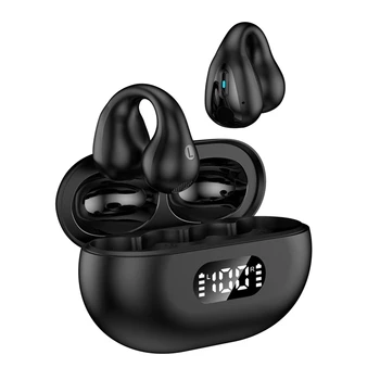 Bluetooth слушалки с клипсой под формата на ушни притурки Слушалки CVC Безжична Ушна костите Черен