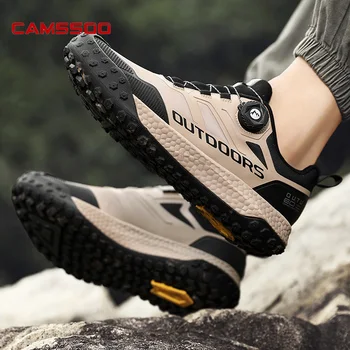 CAMSSOO Туризъм обувки мъжки окото улични дишащи обувки за катерене Треккинговые обувки дамски туристически обувки за планински вода по щиколотку за риболов