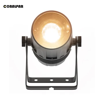 CORALPAR COB 300W Zoom Par Осветление Водоустойчива лампа IP65 топло бял, сценично осветление за сватба на открито, ди-джей, Църковен бар