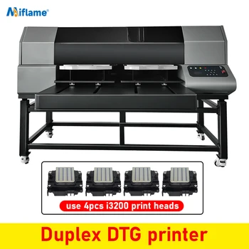 DTG Принтер с Печатающими Глави 4бр i3200 Директно към Принтера Дрехи Двухстанционная Машина за Печат на тениски Промишлен DTG Принтер