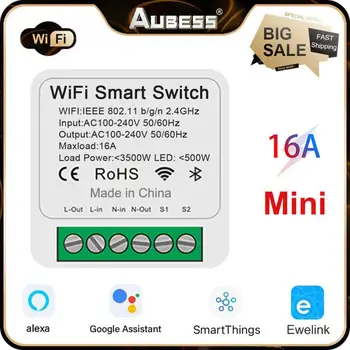 eWeLink Wifi 16A MINI Smart Switch Поддържа 2-полосное Управление Таймер Безжичен Ключ Mart Домашна Автоматизация на Работата С Алекса Google Home