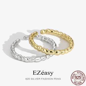 EZeasy, Проба 925, Сребро, Луксозни Фини пръстени, Част от мъниста, Моден тренд За жени, Висококачествен Сватбен Дизайн, Бижута подарък 2023