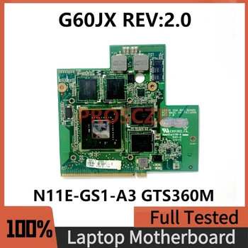 G60JX REV: Видео карта 2.0 ЗА ASUS G60 G60JX дънна Платка на лаптоп N11E-GS1-A3 GTS360M DDR5 1GB MXM VGA графична Карта От 100% Тествана е НОРМАЛНО