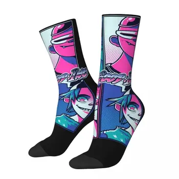 Harajuku Feel Good Inc на Художественото оформление на Дизайн на Чорапи с принтом Аксесоари Универсална група Gorillaz Сладки Чорапи със средна тръба Дишащи