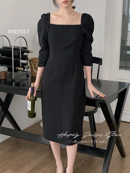 Hoepoly Модно Елегантна секси вечерна рокля в мини-гънка без презрамки, летен стил, модерно е просто стилна вечерна дълга рокля за бала, на Новост