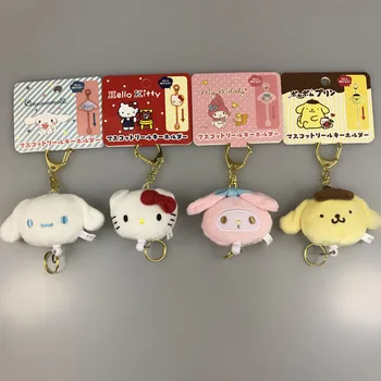 Kawai Cinnamoroll Sanrio Кукла Сладко Ключодържател My Melody Чанта, Ключодържател За Ключовете От колата Аниме Хоби Играчки за Момичета Подаръци за Рожден Ден