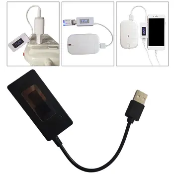 KCX-017 LCD дисплей Micro USB Зарядно Устройство за батерията Напрежение Ток Тестер Метър Детектор С ключа 0.05 A-A 3.50