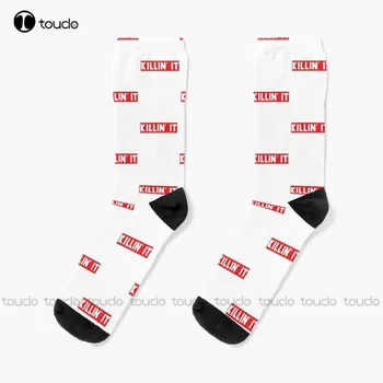 Killing It Чорапи Сладки Чорапи За Жени Персонализирани Потребителски Унисекс Възрастни Юношески Младежки Чорапи С Дигитален Печат 360 ° Коледен Подарък