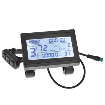 LCD дисплей текущата скорост за Ebike ПР Voltage System Настройка на параметри IP Водоустойчив и пылезащитность Точно измерване на скоростта
