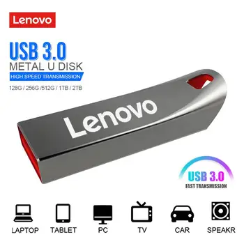 Lenovo 2tb Usb 3.0 Флаш Памет Високоскоростен Метален Стик 1 TB 512 GB 256 GB Преносим Usb-Диск Водоустойчив Usb Флаш Диск За Лаптоп