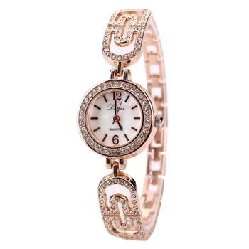 Lvpai, висок клас марка, Дамски часовник-гривна, Луксозни дамски Ръчен часовник от златен сплав с кристали, Дамски часовници Relogio